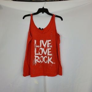 Rock and Republic red rocker graphic tank size L